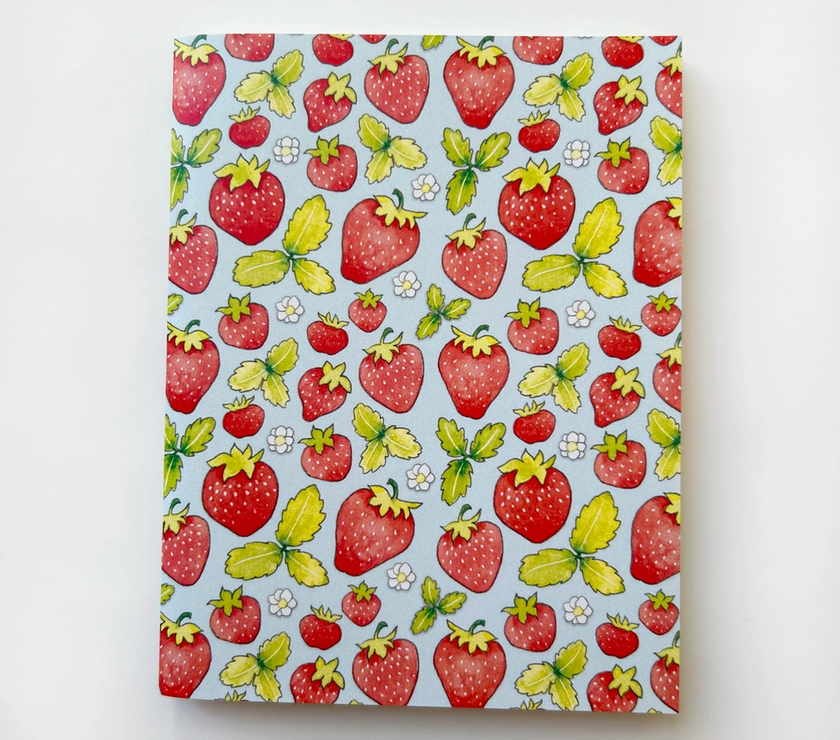 Found & Lost Art Notebook - Strawberries - Art Noise