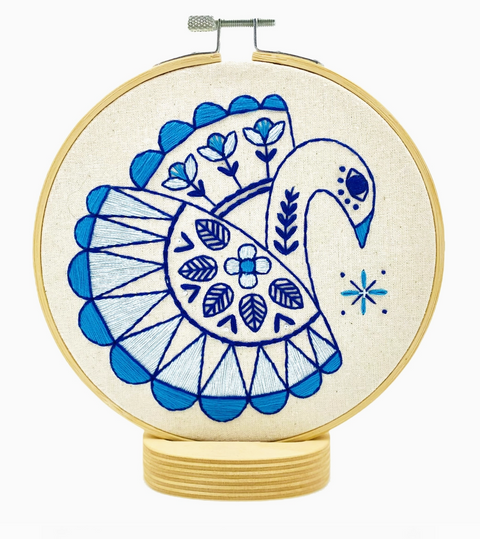 Hook, Line & Tinker Swan Swimming Complete Embroidery Kit - Art Noise Hook, Line & Tinker Swan Swimming Complete Embroidery Kit Hook, Line & Tinker Embroidery Kits art-noise.myshopify.com hook-line-tinker-swan-swimming-complete-embroidery-kit