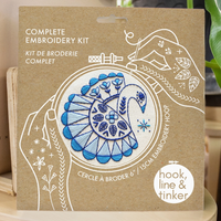 Hook, Line & Tinker Swan Swimming Complete Embroidery Kit - Art Noise