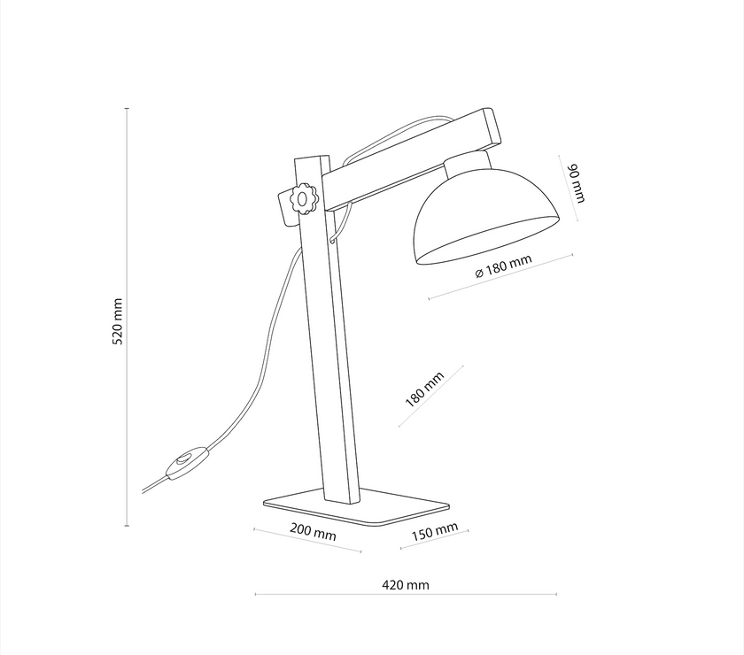 OSLO White  Scandinavian Night Lamp