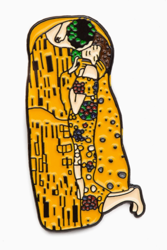 Today is Art Day Kiss - Gustav Klimt - Pin - Art Noise