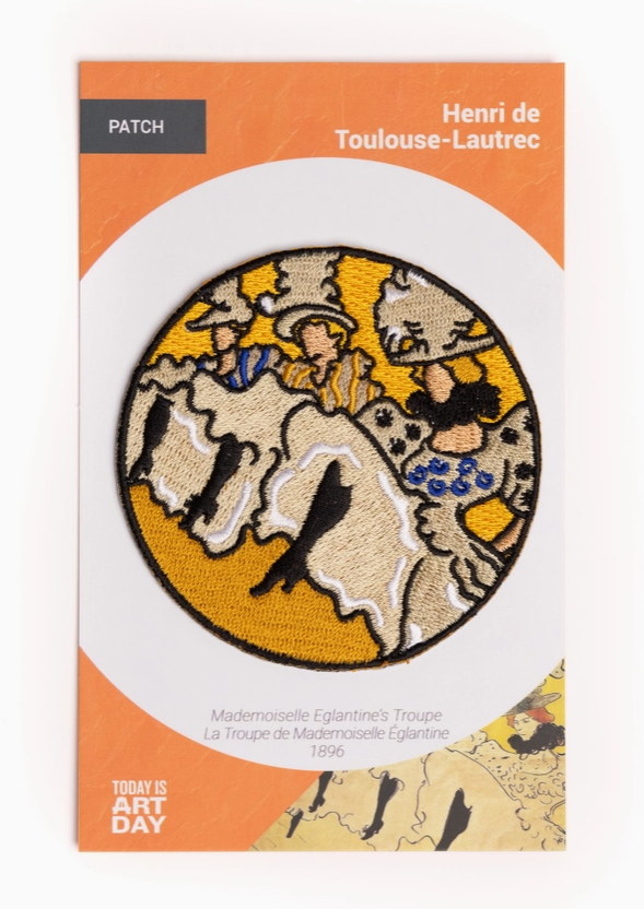 Today is Art Day Mlle Eglantine&#39;s Troupe - Toulouse-Lautrec - Patch