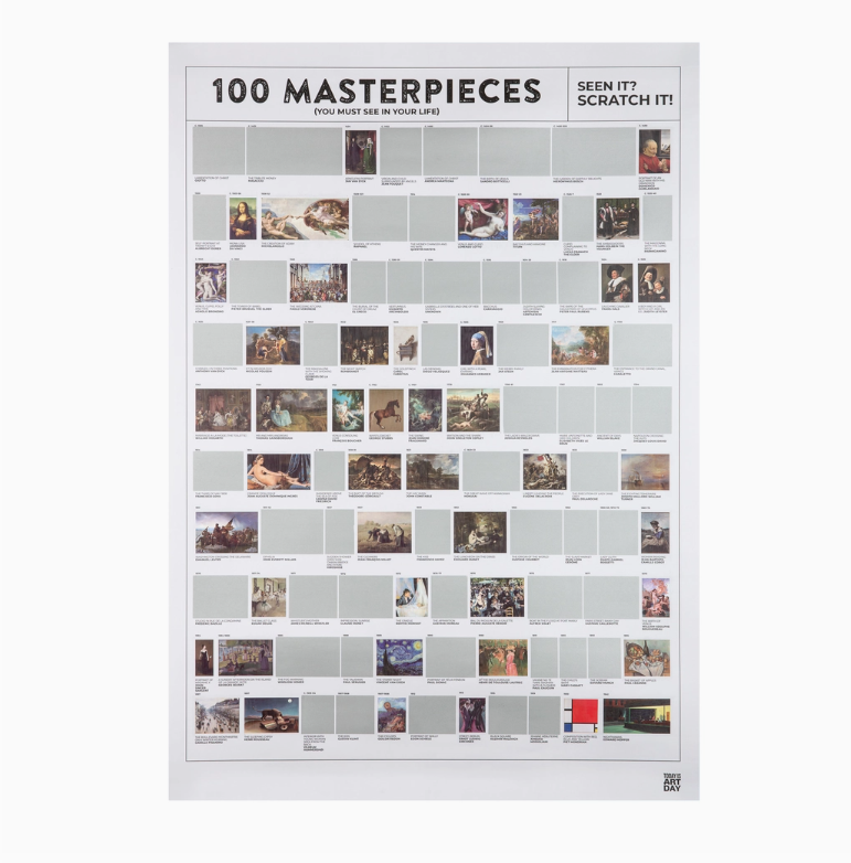 Today is Art Day Scratch Poster - 100 Masterpieces of Art History - Art Noise Today is Art Day Scratch Poster - 100 Masterpieces of Art History Today is Art Day Posters art-noise.myshopify.com today-is-art-day-scratch-poster-100-masterpieces-of-art-history