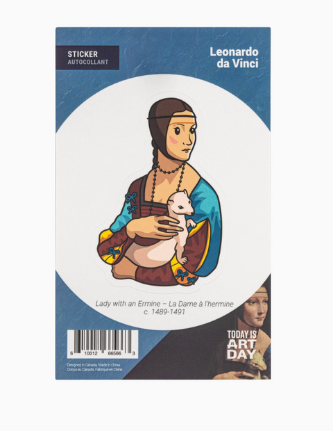 Today is Art Day Sticker - Lady with an Ermine - Da Vinci - Art Noise Today is Art Day Sticker - Lady with an Ermine - Da Vinci Today is Art Day Stickers art-noise.myshopify.com today-is-art-day-sticker-lady-with-an-ermine-da-vinci