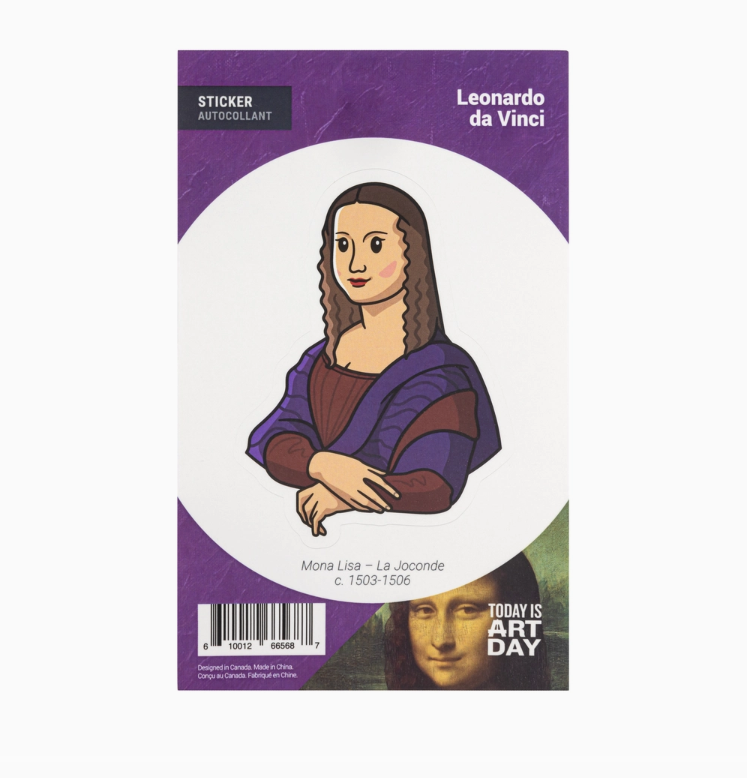 Today is Art Day Sticker - Mona Lisa - Da Vinci