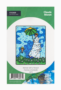 Today is Art Day Sticker - Woman with a Parasol - Monet - Art Noise