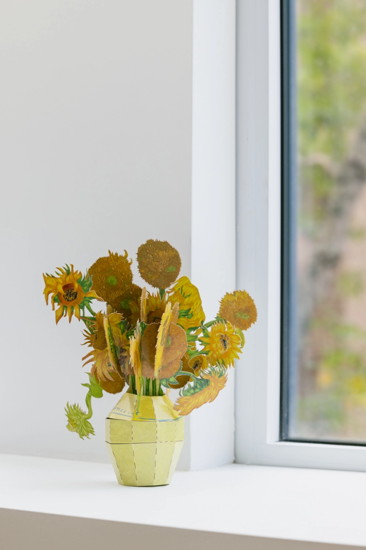 Today is Art Day Vincent van Gogh - Sunflowers - Paper Bouquet - Art Noise