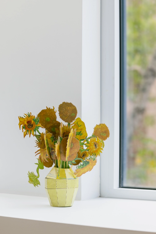 Today is Art Day Vincent van Gogh - Sunflowers - Paper Bouquet