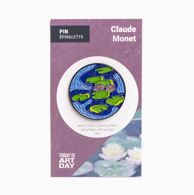 Today is Art Day Water Lilies - Evening Effect - Monet - Pin