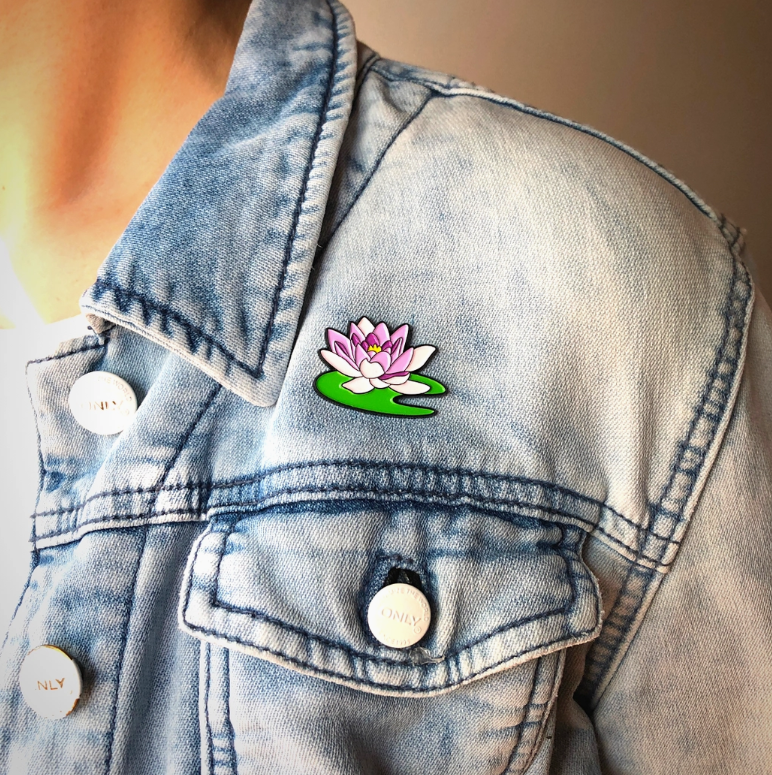 Today is Art Day Water Lily - Monet - Pin - Art Noise