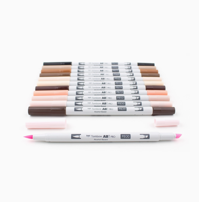 Tombow Abt Pro Alcohol-Based Art Markers: People Palette - Art Noise Tombow Abt Pro Alcohol-Based Art Markers: People Palette Tombow Markers art-noise.myshopify.com tombow-abt-pro-alcohol-based-art-markers-people-palette