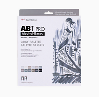 Tombow ABT PRO Alcohol Markers: Greyscale 12pk - Art Noise