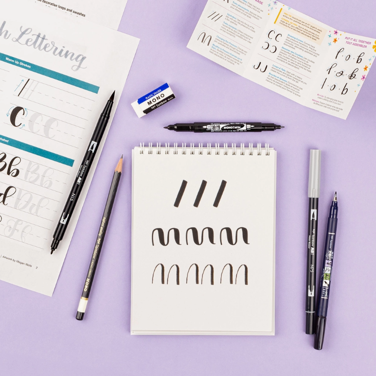 Tombow Lettering Basics Set - Art Noise Tombow Lettering Basics Set Tombow Lettering art-noise.myshopify.com tombow-lettering-basics-set