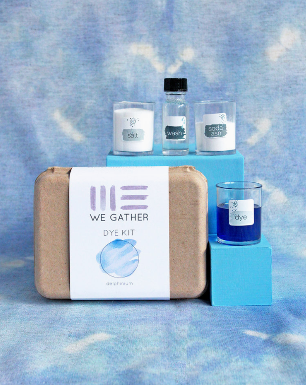 We Gather Shibori Dyeing Kit - Delphinium Blue - Art Noise