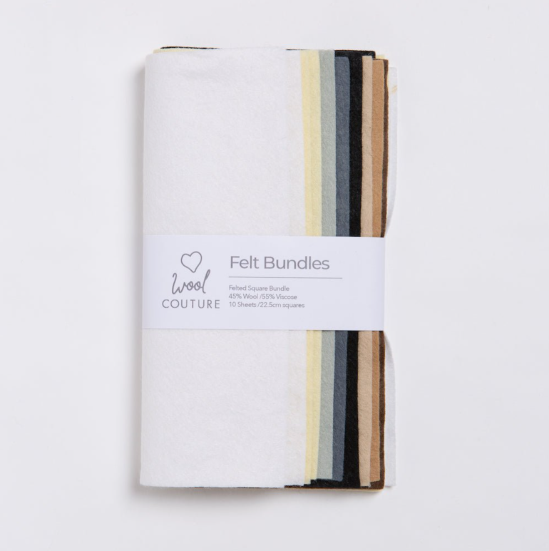 Wool Couture Felt Bundle Monotones