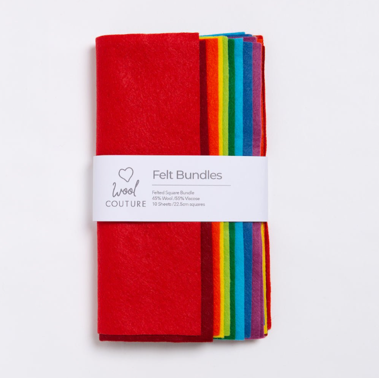 Wool Couture Felt Bundle Rainbow