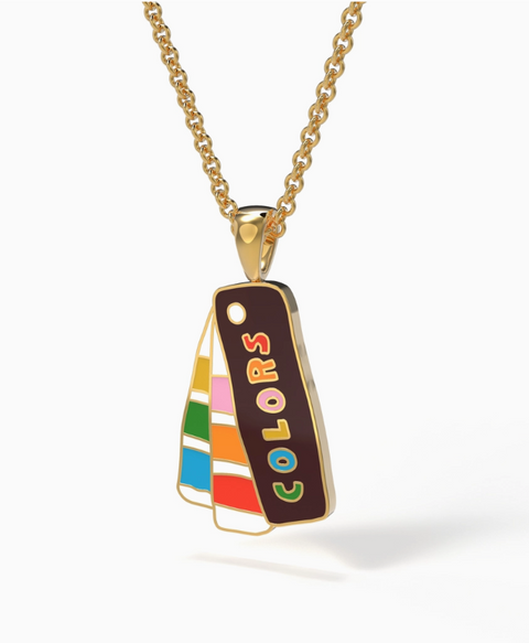 Yellow Owl Workshop Color Swatch Book Pendant Necklace - Art Noise Yellow Owl Workshop Color Swatch Book Pendant Necklace Yellow Owl Workshop necklaces art-noise.myshopify.com yellow-owl-workshop-color-swatch-book-pendant-necklace