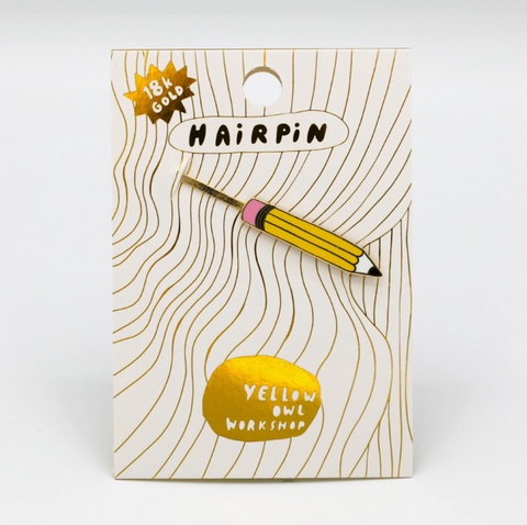 Yellow Owl Workshop Pencil Hairpin - Art Noise Yellow Owl Workshop Pencil Hairpin Yellow Owl Workshop hair accessories art-noise.myshopify.com yellow-owl-workshop-pencil-hairpin