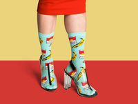 Yellow Owl Workshop Women's - Pop Art Crew Socks - Art Noise