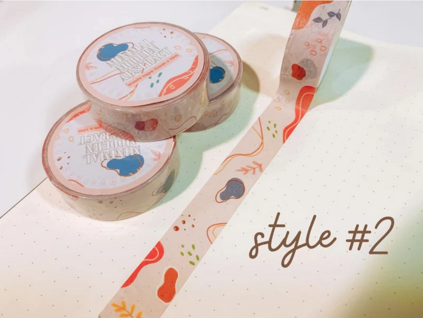 printsbyrish Minimal Modern Abstract Washi Tape - Style 2 - Art Noise