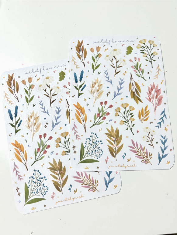 printsbyrish wildflowers Sticker Sheet - Art Noise printsbyrish wildflowers Sticker Sheet Prints By Rish Stickers art-noise.myshopify.com printsbyrish-wildflowers-sticker-sheet