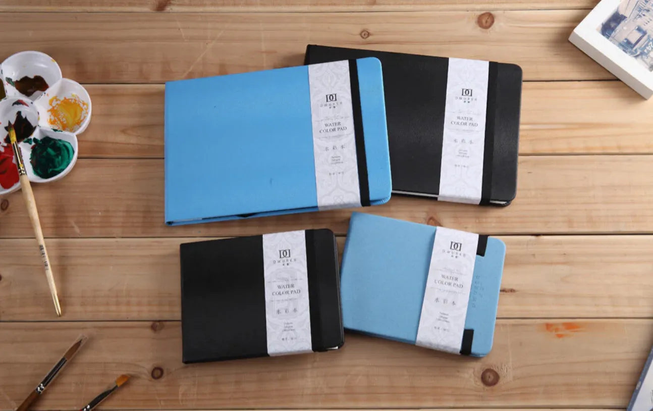 Dorerart Watercolor notebook 300g 50% smooth cotton watercolor paper,24 sheets. 160x240 Blue 023215-B - Art Noise Dorerart Watercolor notebook 300g 50% smooth cotton watercolor paper,24 sheets. 160x240 Blue 023215-B Dorerart Paper Pads art-noise.myshopify.com dorerart-watercolor-notebook-300g-50-smooth-cotton-watercolor-paper-24-sheets-160x240-blue-023215-b