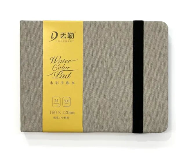 Dorerart Watercolor notebook 300g 50% medium cotton watercolor paper, 24 sheets. 120X160 Brown - Art Noise Dorerart Watercolor notebook 300g 50% medium cotton watercolor paper, 24 sheets. 120X160 Brown Dorerart Paper Pads art-noise.myshopify.com dorerart-watercolor-notebook-300g-50-medium-cotton-watercolor-paper-24-sheets-120x160-brown