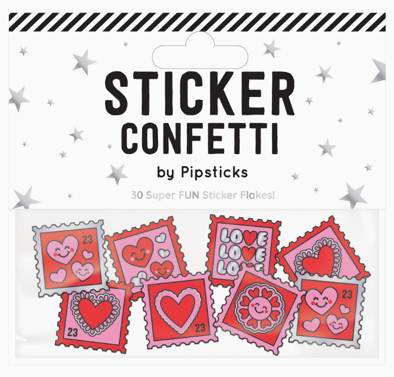 Pipsticks Stamped With Love Sticker Confetti - Art Noise