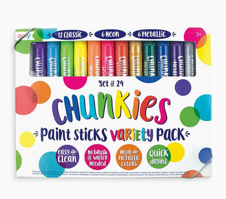 OOLY Chunkies Paint Sticks Variety Pack - Set of 24