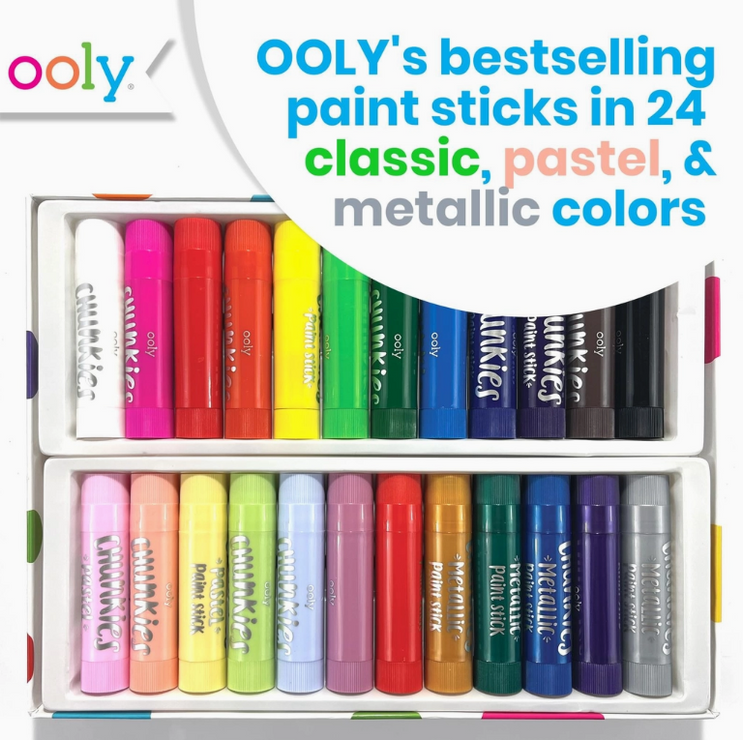 OOLY Chunkies Paint Sticks Variety Pack - Set of 24 - Art Noise