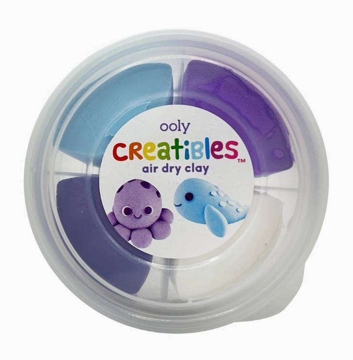 OOLY Creatibles D.I.Y. Air-Dry Clay Kit: Ocean Bffs - Art Noise