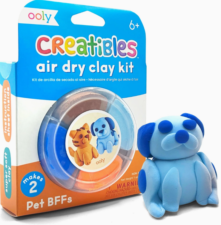 OOLY Creatibles D.I.Y. Air-Dry Clay Kit: Pet Bffs