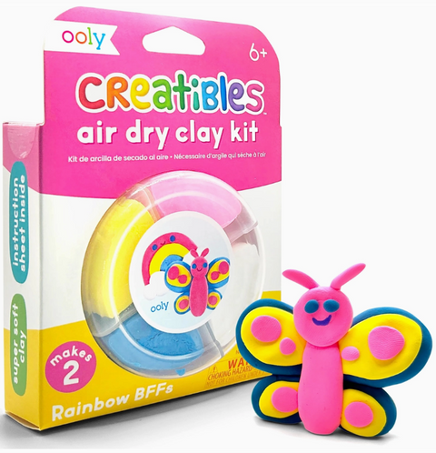 OOLY Creatibles D.I.Y. Air-Dry Clay Kit: Rainbow Bffs - Art Noise