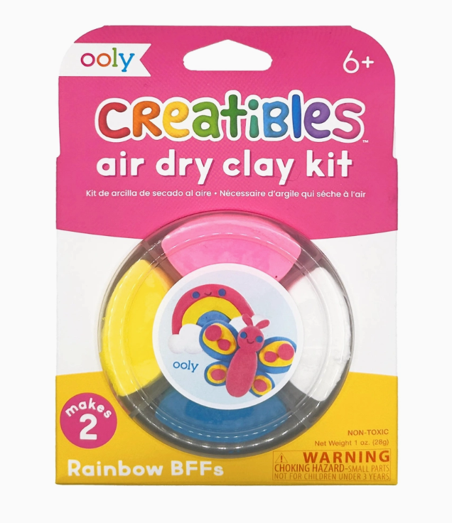 OOLY Creatibles D.I.Y. Air-Dry Clay Kit: Rainbow Bffs - Art Noise