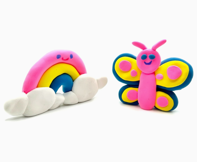 OOLY Creatibles D.I.Y. Air-Dry Clay Kit: Rainbow Bffs - Art Noise