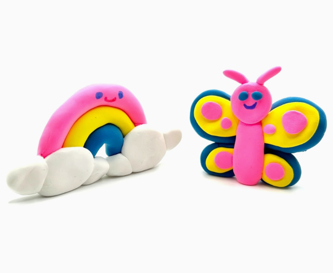 OOLY Creatibles D.I.Y. Air-Dry Clay Kit: Rainbow Bffs