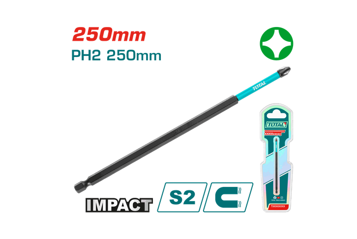 Total Tools - PH2X10" Impact screwdriver bit