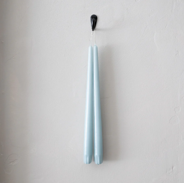 SOCCO Designs Taper Candles - Pair Light Blue