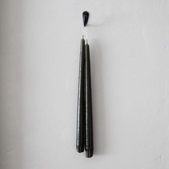 SOCCO Designs Taper Candles - Pair Olive