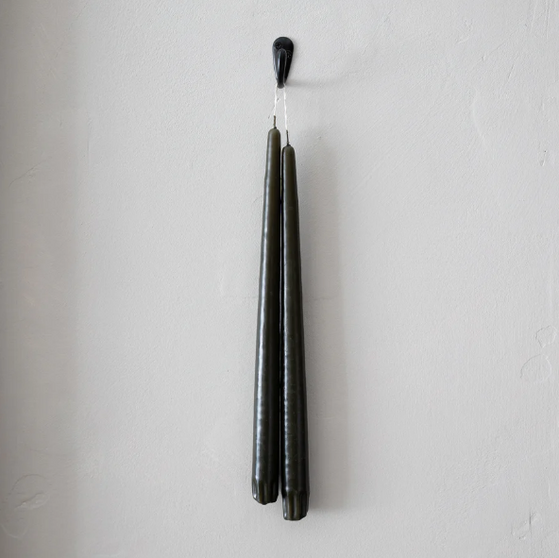 SOCCO Designs Taper Candles - Pair Olive