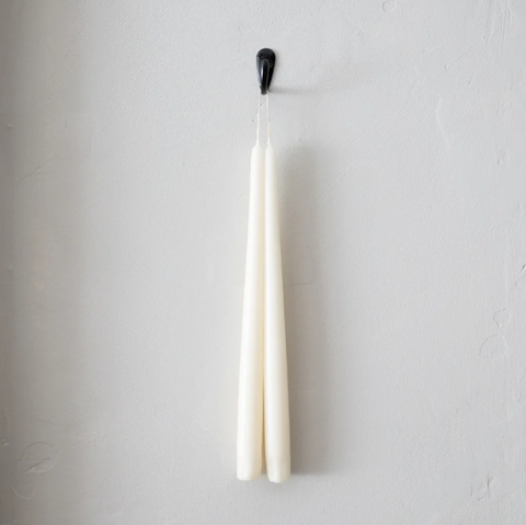 SOCCO Designs Taper Candles - Pair Ivory