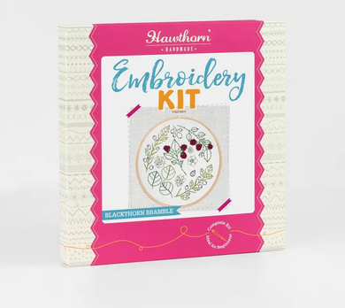 Hawthorn Handmade - Blackthorn Bramble Embroidery Kit