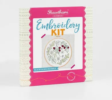  Hawthorn Handmade - Blackthorn Bramble Embroidery Kit Hawthorn Handmade Needlecraft Kits art-noise.myshopify.com hawthorn-handmade-blackthorn-bramble-embroidery-kit