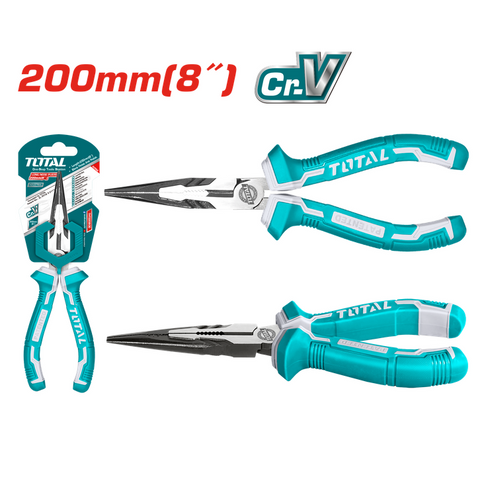 Total Tools - 8" Industrial Long nose pliers