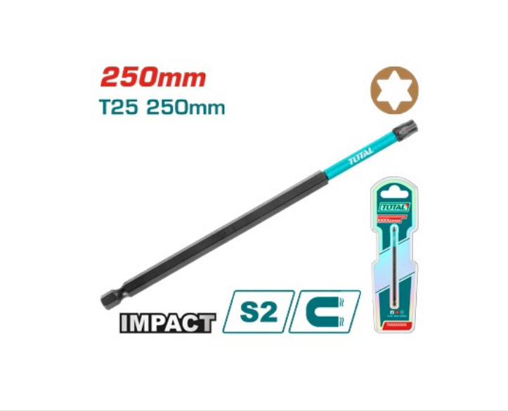 Total Tools - T25X10" Torx Impact screwdriver bit
