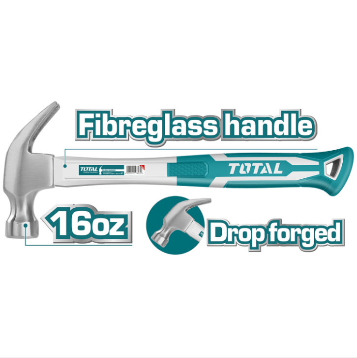 Total Tools - 16Oz  Claw hammer