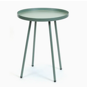 Round Green Metal Table