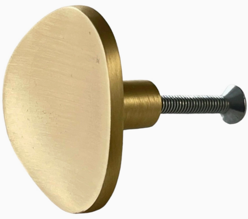 Brass Knob, Satin Brass