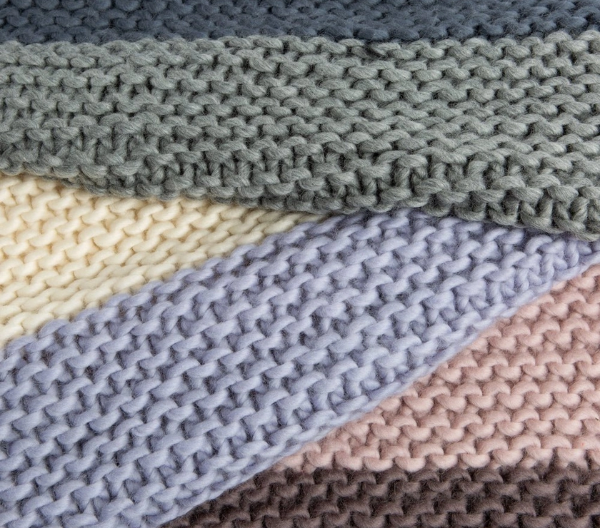 Naturally Neutral Blanket Knitting Kit