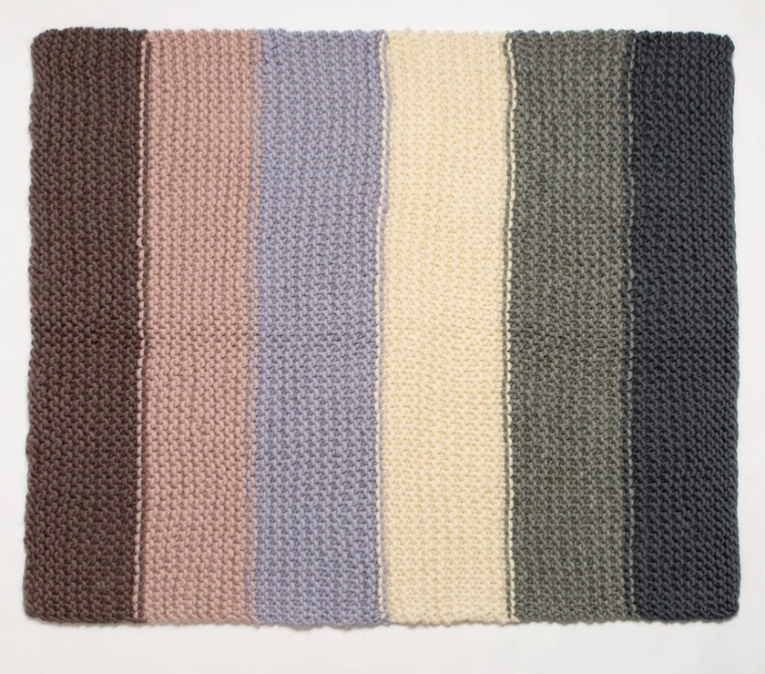 Naturally Neutral Blanket Knitting Kit